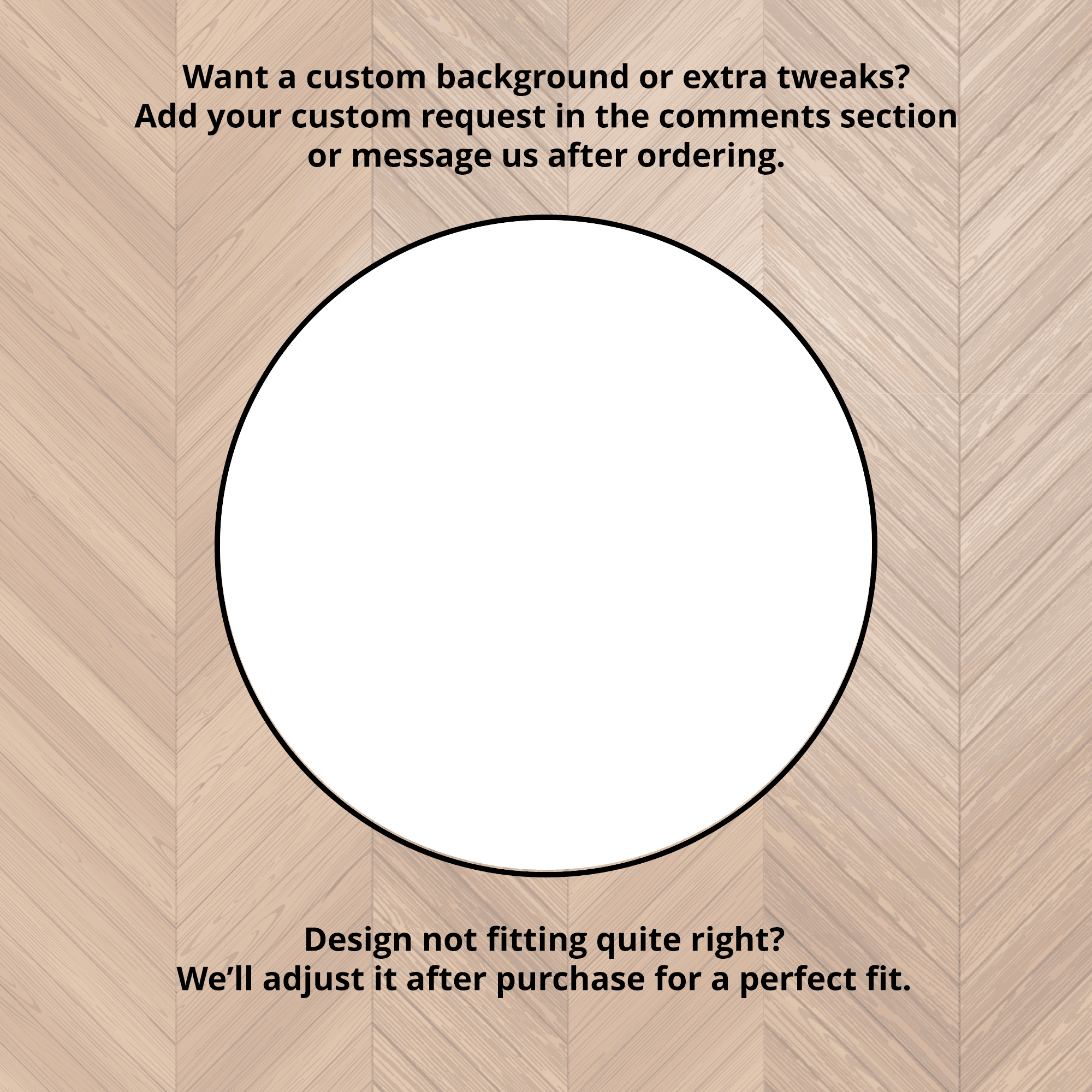 Custom Circle Mats